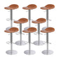 Indoor Metal Legs Bar Stool Saddle Seat Bar Stool with Swivel