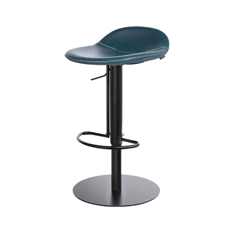 Indoor Metal Legs Bar Stool Saddle Seat Bar Stool with Swivel