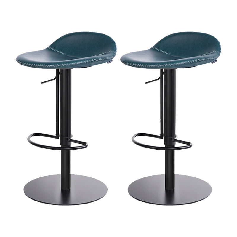Indoor Metal Legs Bar Stool Saddle Seat Bar Stool with Swivel