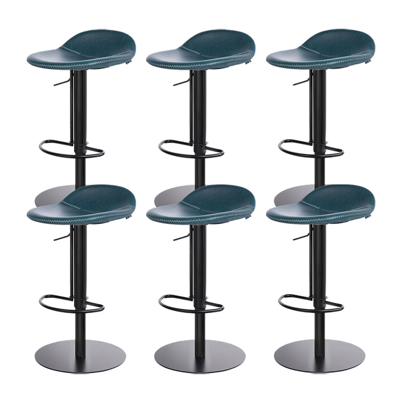 Indoor Metal Legs Bar Stool Saddle Seat Bar Stool with Swivel