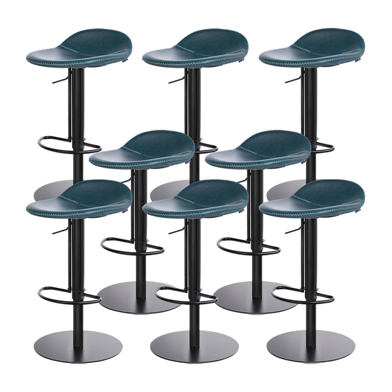 Indoor Metal Legs Bar Stool Saddle Seat Bar Stool with Swivel