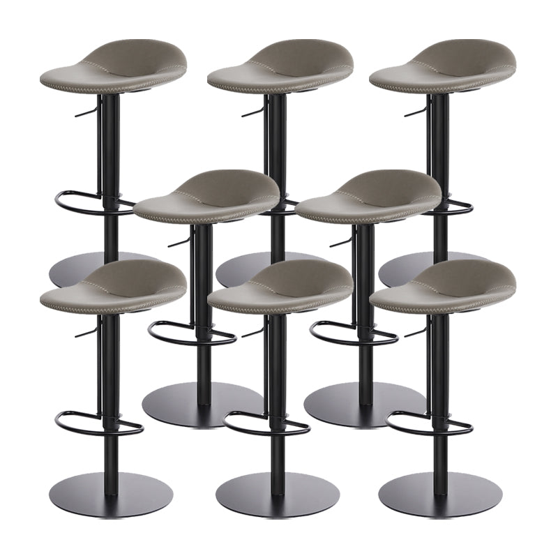 Indoor Metal Legs Bar Stool Saddle Seat Bar Stool with Swivel