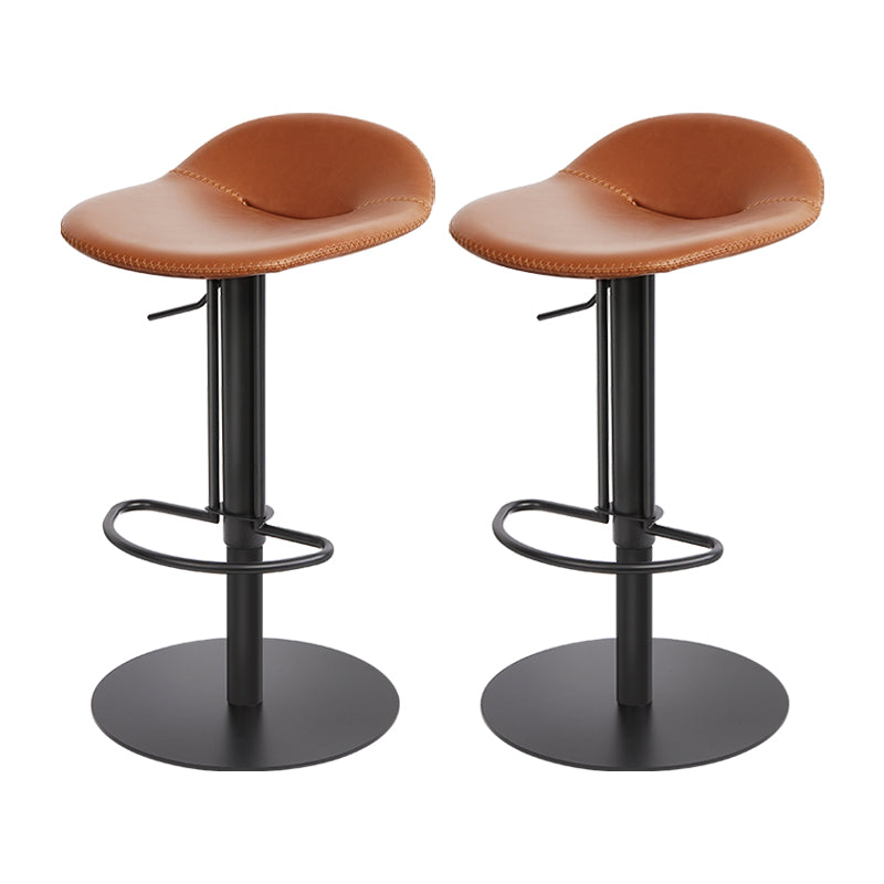 Indoor Metal Legs Bar Stool Saddle Seat Bar Stool with Swivel