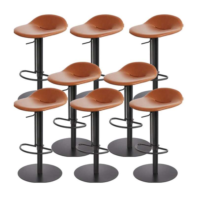 Indoor Metal Legs Bar Stool Saddle Seat Bar Stool with Swivel