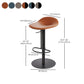 Indoor Metal Legs Bar Stool Saddle Seat Bar Stool with Swivel