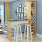 Manufactured Wood Bar Table with Storage Matte Finish Bistro Table for Small Places Clearhalo 'Bar Furniture' 'Bar Tables' 'bar_tables' 'furn' 'furn_bar_tables' 'Furniture' 'Kitchen & Dining Furniture' 7385536