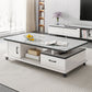 4 Legs Coffee Table Rectangle Single Stone Cocktail Table with Storage Clearhalo 'Coffee & Accent Tables' 'Coffee Tables' 'coffee_tables' 'furn' 'furn_coffee_tables' 'Furniture' 'Living Room Furniture' 7385848