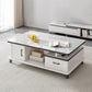 Rectangle Single Stone Coffee Table 4 Legs Coffee Table with Storage Clearhalo 'Coffee & Accent Tables' 'Coffee Tables' 'coffee_tables' 'furn' 'furn_coffee_tables' 'Furniture' 'Living Room Furniture' 7385871