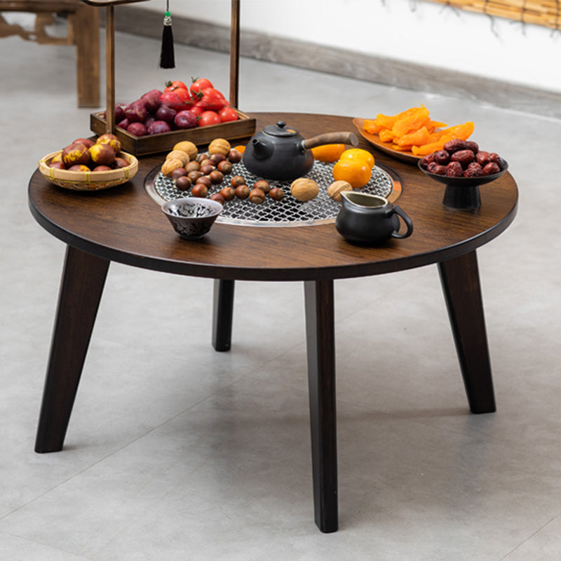 Contemporary Coffee Table Wooden 4 Legs Coffee Cocktail Table for Living Room 31.5"L x 31.5"W x 16"H Clearhalo 'Coffee & Accent Tables' 'Coffee Tables' 'coffee_tables' 'furn' 'furn_coffee_tables' 'Furniture' 'Living Room Furniture' 7385886