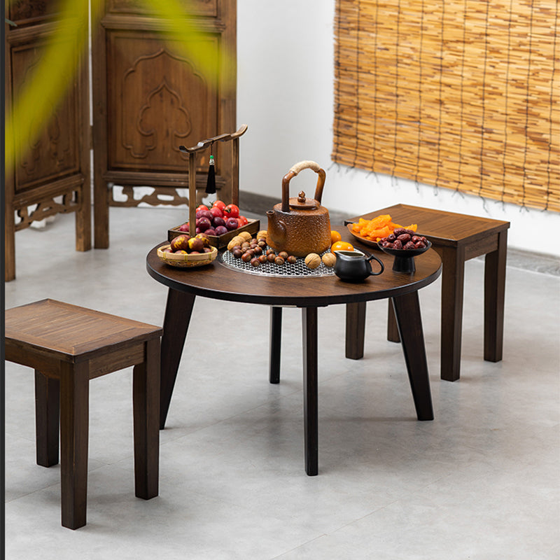 Contemporary Coffee Table Wooden 4 Legs Coffee Cocktail Table for Living Room Clearhalo 'Coffee & Accent Tables' 'Coffee Tables' 'coffee_tables' 'furn' 'furn_coffee_tables' 'Furniture' 'Living Room Furniture' 7385891