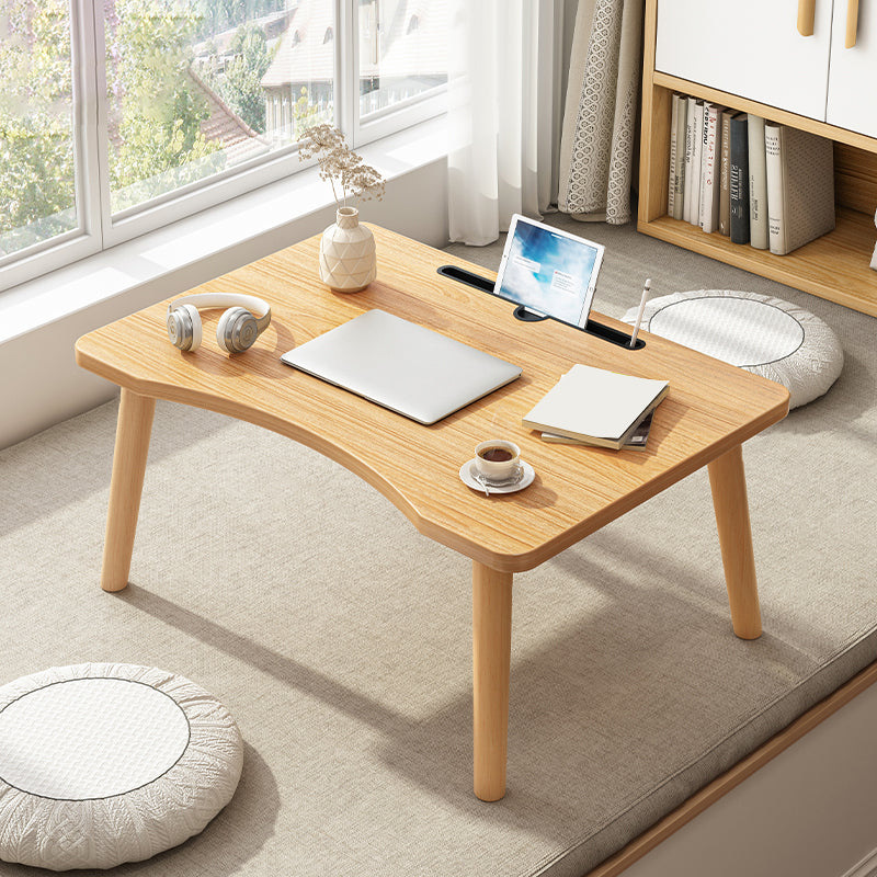 Wood Rectangle Coffee Table 4 Legs Coffee Table with Storage 24"L x 16"W x 12"H Brown-Black Clearhalo 'Coffee & Accent Tables' 'Coffee Tables' 'coffee_tables' 'furn' 'furn_coffee_tables' 'Furniture' 'Living Room Furniture' 7385915