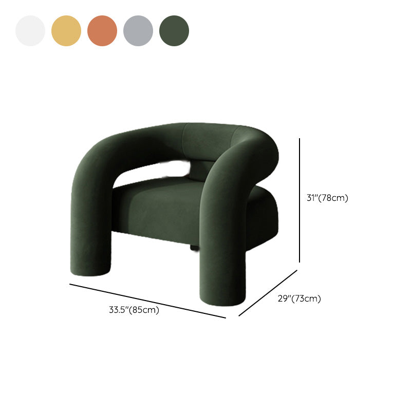 Solid Wood Frame Lounge Chair Arms Included Side Chair for Living Room Clearhalo 'Accent Chairs' 'accent_chairs' 'Chairs & Seating' 'furn' 'furn_accent_chairs' 'Furniture' 'Living Room Furniture' 7385952