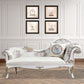 Modern Glam Upholstered Chaise Lounge Couch Rolled Arms Chaise Gold Right-Arm Chaise Clearhalo 'Chairs & Seating' 'Chaise Lounge' 'chaise_lounge' 'furn' 'furn_chaise_lounge' 'Furniture' 'Living Room Furniture' 7386021
