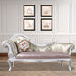 Modern Glam Upholstered Chaise Lounge Couch Rolled Arms Chaise Silver Left-Arm Chaise Clearhalo 'Chairs & Seating' 'Chaise Lounge' 'chaise_lounge' 'furn' 'furn_chaise_lounge' 'Furniture' 'Living Room Furniture' 7386032