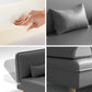 Modern 3-Position Armless Chaise Lounge Couch Fabric/Faux Leather Chaise Clearhalo 'Chairs & Seating' 'Chaise Lounge' 'chaise_lounge' 'furn' 'furn_chaise_lounge' 'Furniture' 'Living Room Furniture' 7386050