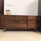 Modern Dresser Solid Wood Storage Chox Profirer con 9 cajones