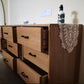 Modern Dresser Solid Wood Storage Chox Profirer con 9 cajones