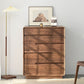 Modern de almacenamiento cofre de madera maciza tocador de almacenamiento con 5 cajones