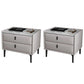 2 tiroirs Accent Contemporain Table table de nuit