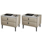 2 tiroirs Accent Contemporain Table table de nuit