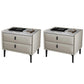 2 tiroirs Accent Contemporain Table table de nuit