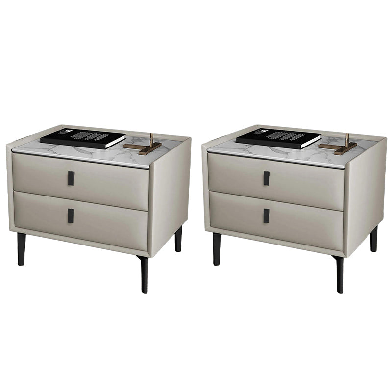 2 tiroirs Accent Contemporain Table table de nuit