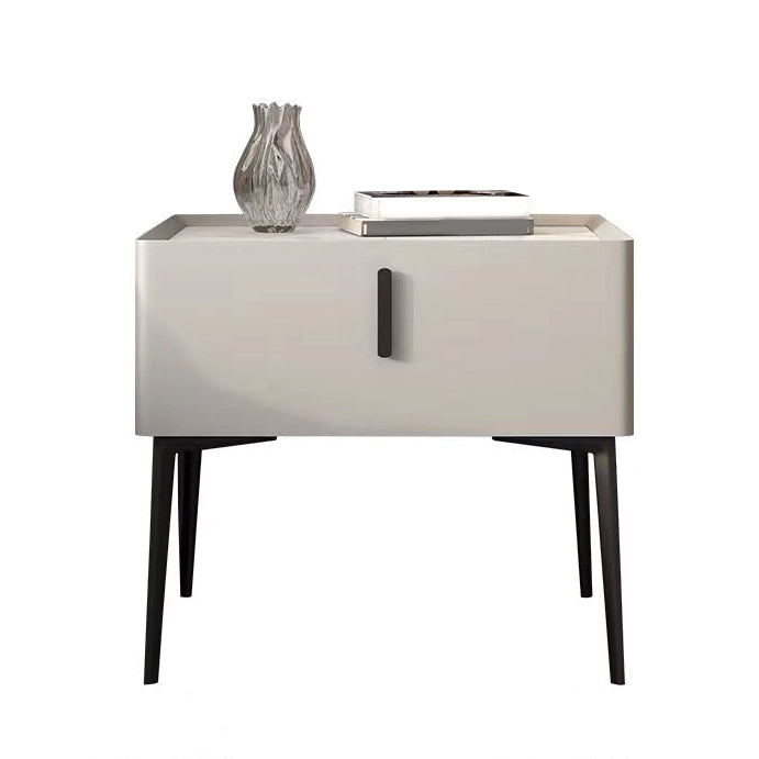 Contemporary 1 Drawer Accent Table Nightstand Antique Finish Bed Nightstand Clearhalo 'Bedroom Furniture' 'furn' 'furn_night_stand' 'Furniture' 'night_stand' 'Nightstands' 7386322