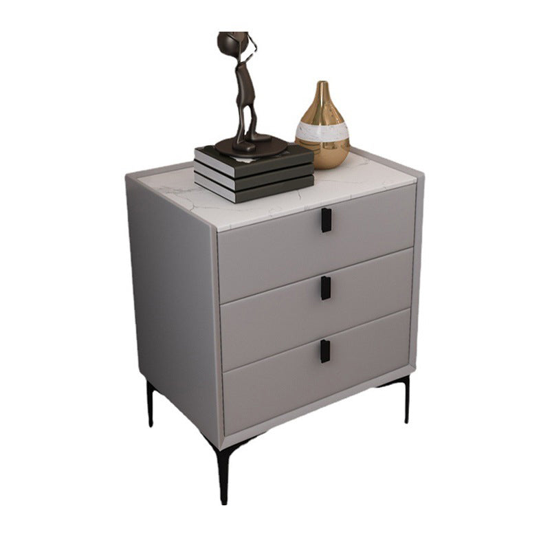 Modernos cajones de 3 cajones gabinete antiguo de acabado de la cama nocturna