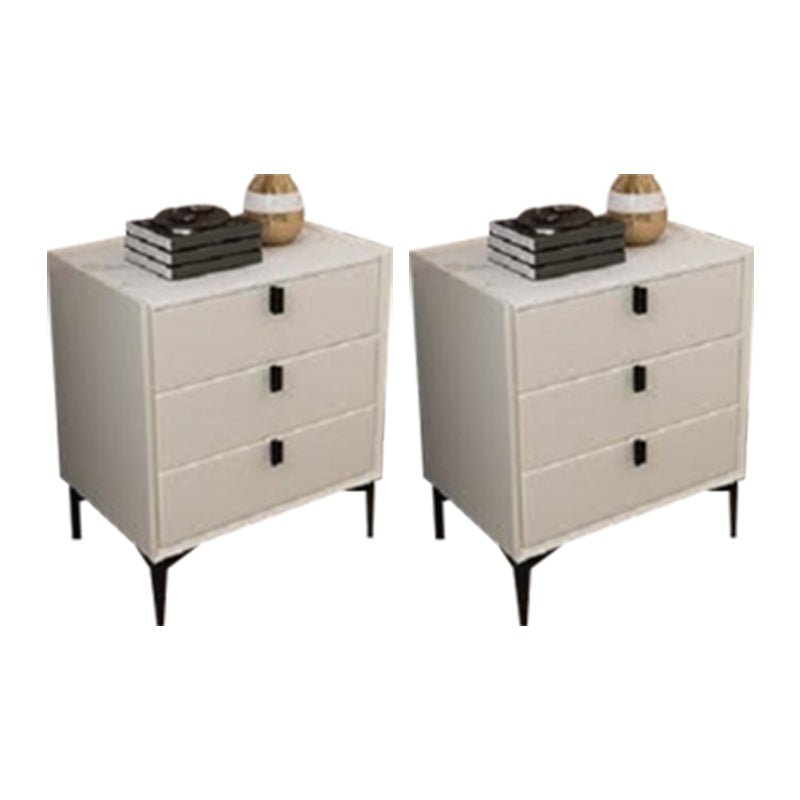 Modernos cajones de 3 cajones gabinete antiguo de acabado de la cama nocturna