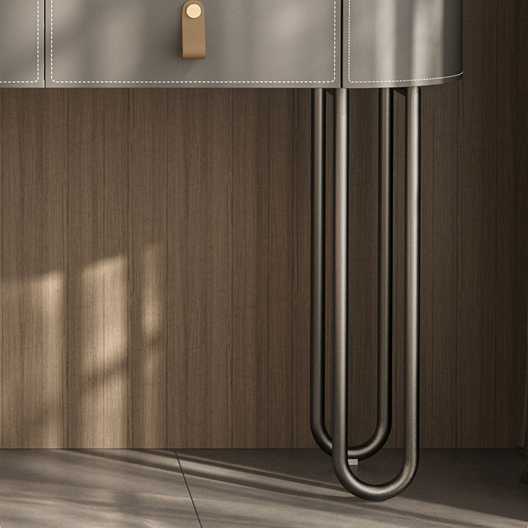 Minimalism Solid Wood Makeup Vanity Desk Lighted Mirror Dressing Table Stool Set