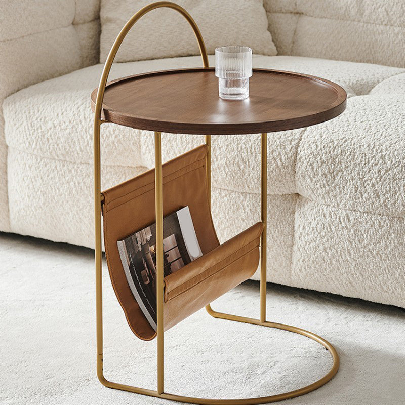 Brone Tray Top Corner Table Solid Wood Side Table with Storage Clearhalo 'Coffee & Accent Tables' 'End & Side Tables' 'end_side_tables' 'furn' 'furn_end_side_tables' 'Furniture' 'Living Room Furniture' 7387111