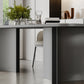 Black and Silver Dinner Room Kitchen Table Contemporary Dining Table