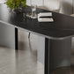 Black and Silver Dinner Room Kitchen Table Contemporary Dining Table