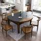 Modern Scalable Stone Dining Table Rubber Legs for Dining Room Clearhalo 'Dining Tables & Seating' 'Dining Tables' 'dining_table' 'furn' 'furn_dining_table' 'Furniture' 'Kitchen & Dining Furniture' 7387403