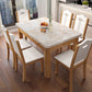 Rectangle Dining Room Dinner Kitchen Table Modern Dining Table Natural Without Chairs Clearhalo 'Dining Tables & Seating' 'Dining Tables' 'dining_table' 'furn' 'furn_dining_table' 'Furniture' 'Kitchen & Dining Furniture' 7387434