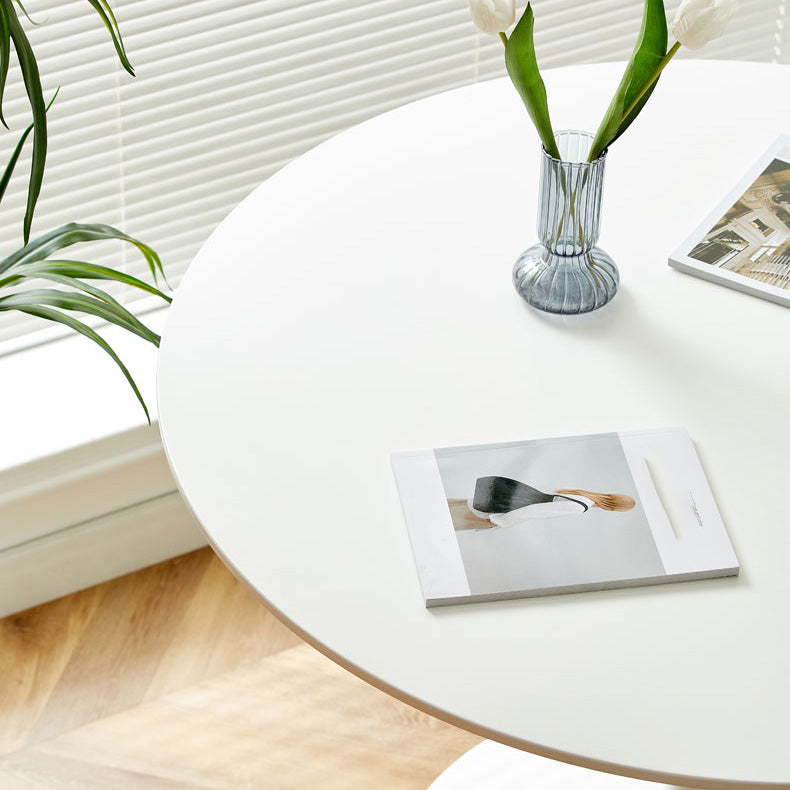 Modern Wood Dining Table Tulip Base Geometric Table for Dining Room Clearhalo 'Dining Tables & Seating' 'Dining Tables' 'dining_table' 'furn' 'furn_dining_table' 'Furniture' 'Kitchen & Dining Furniture' 7387446