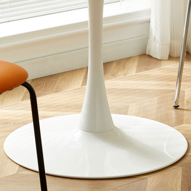 Modern Wood Dining Table Tulip Base Geometric Table for Dining Room Clearhalo 'Dining Tables & Seating' 'Dining Tables' 'dining_table' 'furn' 'furn_dining_table' 'Furniture' 'Kitchen & Dining Furniture' 7387448