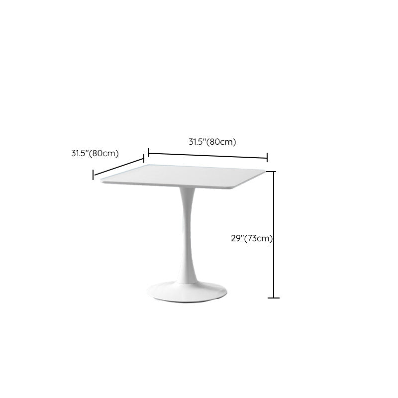 Modern Wood Dining Table Tulip Base Geometric Table for Dining Room Clearhalo 'Dining Tables & Seating' 'Dining Tables' 'dining_table' 'furn' 'furn_dining_table' 'Furniture' 'Kitchen & Dining Furniture' 7387456