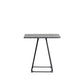Modern Stone Geometric Dining Table Metal Base for Dining Room Square Black 23.6"L x 23.6"W x 29.5"H Clearhalo 'Dining Tables & Seating' 'Dining Tables' 'dining_table' 'furn' 'furn_dining_table' 'Furniture' 'Kitchen & Dining Furniture' 7387458