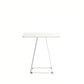 Modern Stone Geometric Dining Table Metal Base for Dining Room Square White 23.6"L x 23.6"W x 29.5"H Clearhalo 'Dining Tables & Seating' 'Dining Tables' 'dining_table' 'furn' 'furn_dining_table' 'Furniture' 'Kitchen & Dining Furniture' 7387460
