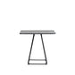 Modern Stone Geometric Dining Table Metal Base for Dining Room Square Black 27.6"L x 27.6"W x 29.5"H Clearhalo 'Dining Tables & Seating' 'Dining Tables' 'dining_table' 'furn' 'furn_dining_table' 'Furniture' 'Kitchen & Dining Furniture' 7387466