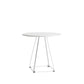 Modern Stone Geometric Dining Table Metal Base for Dining Room Round White 27.6"L x 27.6"W x 29.5"H Clearhalo 'Dining Tables & Seating' 'Dining Tables' 'dining_table' 'furn' 'furn_dining_table' 'Furniture' 'Kitchen & Dining Furniture' 7387472