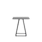 Modern Stone Geometric Dining Table Metal Base for Dining Room Square Black 19.7"L x 19.7"W x 29.5"H Clearhalo 'Dining Tables & Seating' 'Dining Tables' 'dining_table' 'furn' 'furn_dining_table' 'Furniture' 'Kitchen & Dining Furniture' 7387473