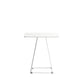 Modern Stone Geometric Dining Table Metal Base for Dining Room Square White 19.7"L x 19.7"W x 29.5"H Clearhalo 'Dining Tables & Seating' 'Dining Tables' 'dining_table' 'furn' 'furn_dining_table' 'Furniture' 'Kitchen & Dining Furniture' 7387474