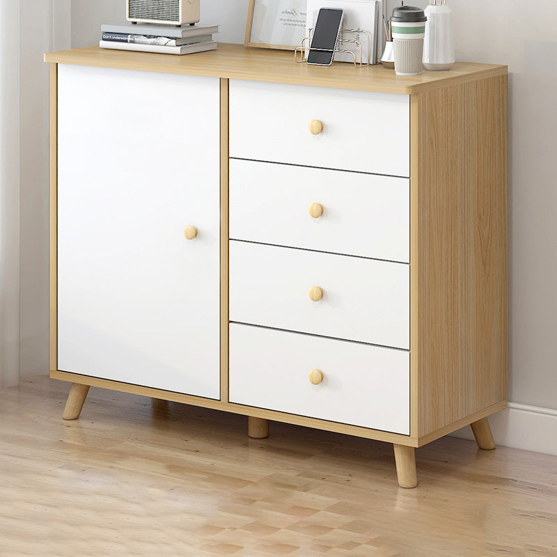 Armadio in legno fabbricato mobile moderno accento con porta e cassetto
