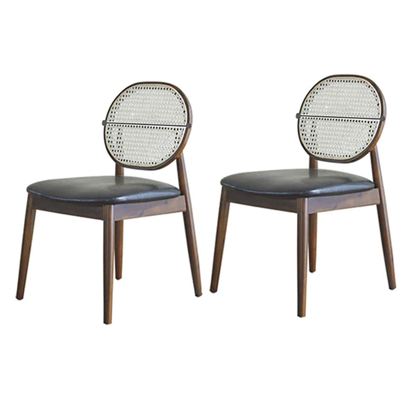 Chaise latéral de style industriel chaise de salle à manger côté cadre en bois pour salle à manger