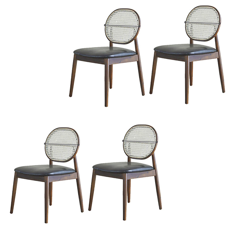 Chaise latéral de style industriel chaise de salle à manger côté cadre en bois pour salle à manger