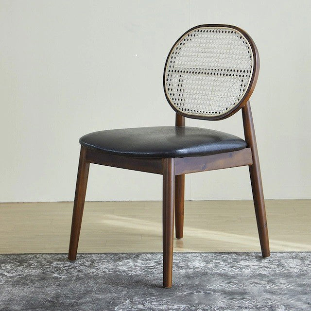 Chaise latéral de style industriel chaise de salle à manger côté cadre en bois pour salle à manger