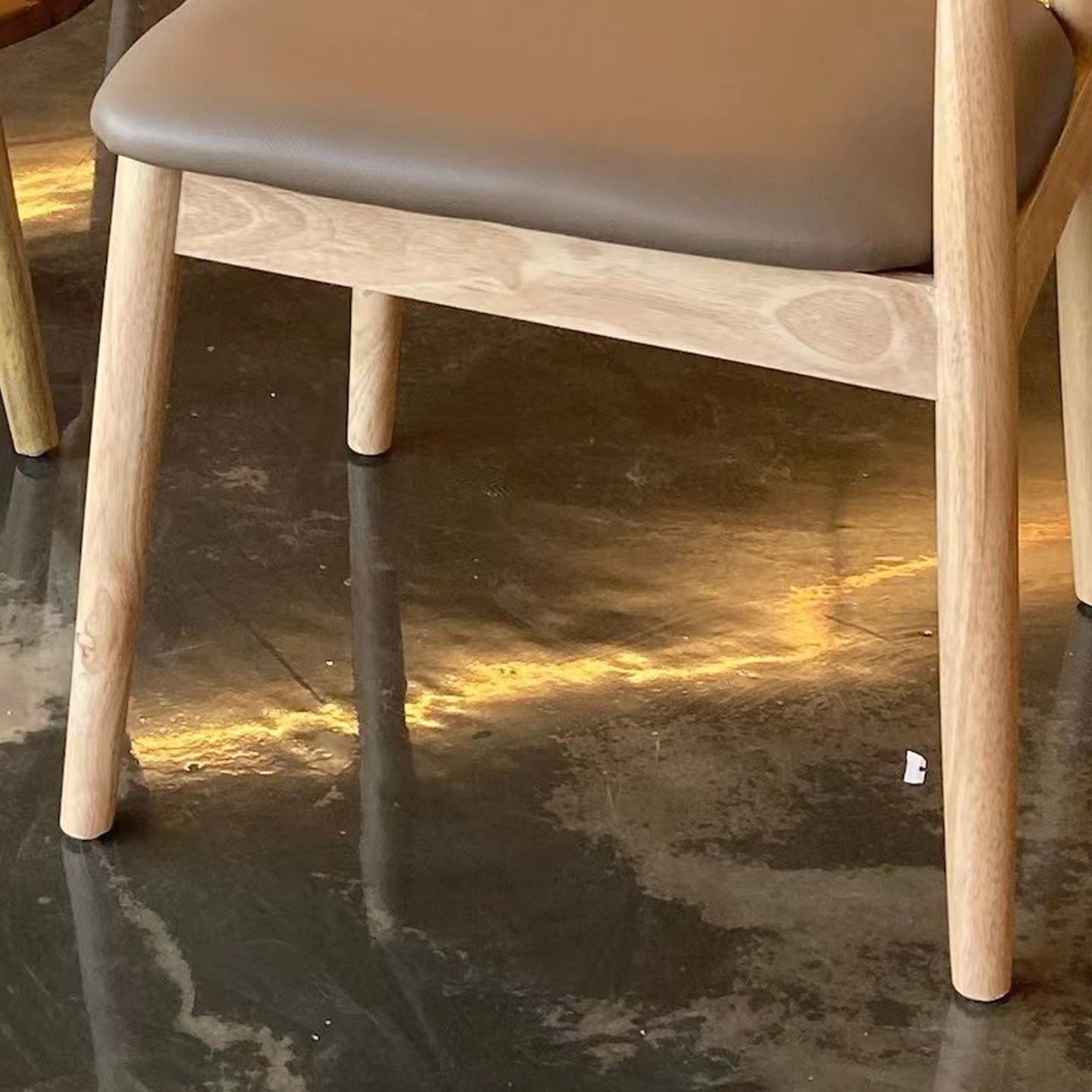 Chaise latéral de style industriel chaise de salle à manger côté cadre en bois pour salle à manger