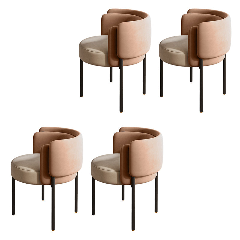 Industriële stijl armstoel gestoffeerde eetkamerstoel voor slaapkamer